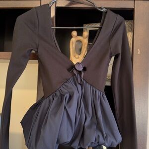 Zara Black Garment with Tag Detail